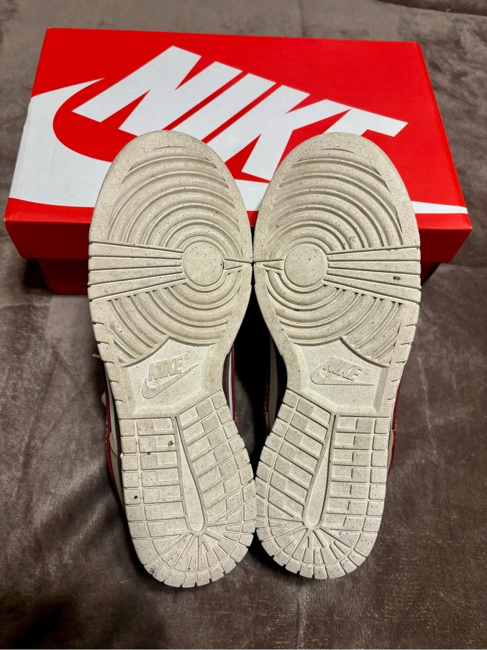 2025 Nike Dunk Low ‘Khaki Team Red’ with Leopard Accent